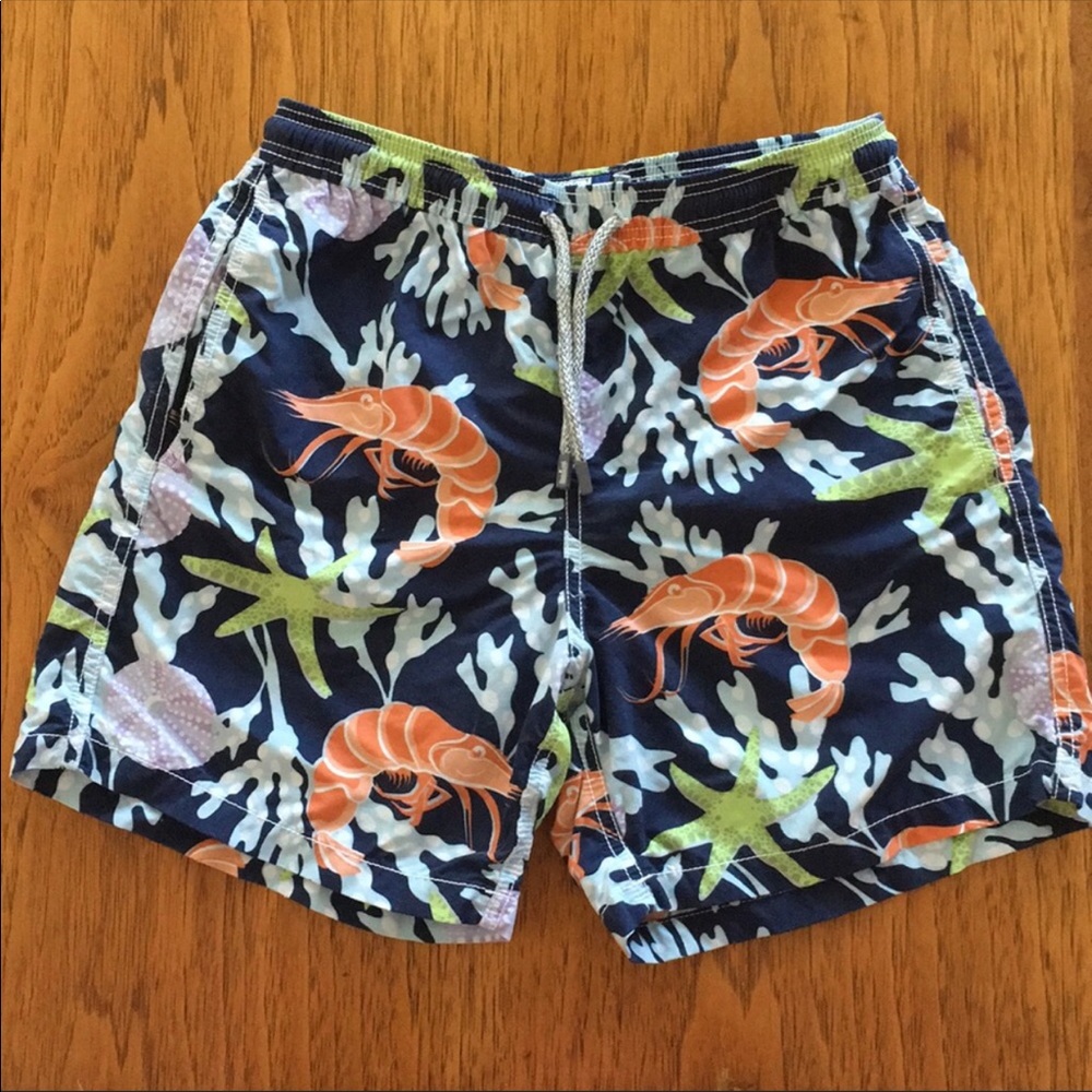 Vilebrequin swim trunks in shrimp and starfish